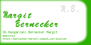 margit bernecker business card